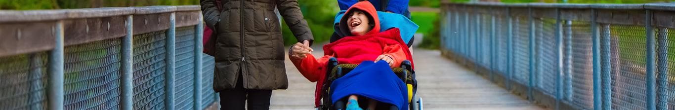 Child in a wheelchair