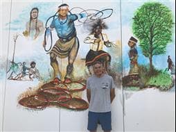 Cyril Assiniboine, artiste murale