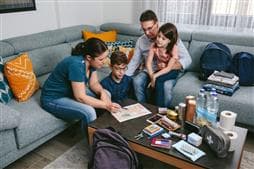 Family creating an emergency plan