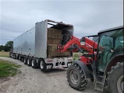 A truck from Frew Farms with a Titan Trailer attached