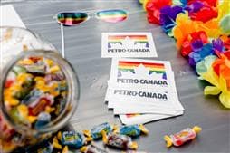 Petro-Canada Pride Logo Stickers