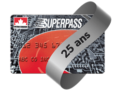 Carte anniversaire 25 ans SuperPass