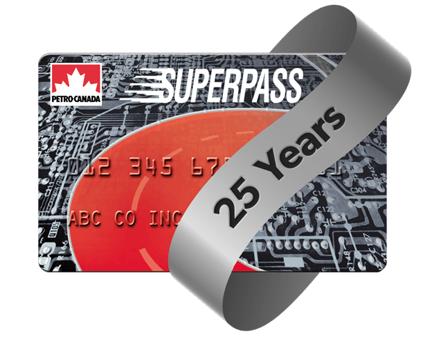 SuperPass 25 years anniversary card
