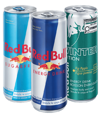 Images of Red Bull drinks
