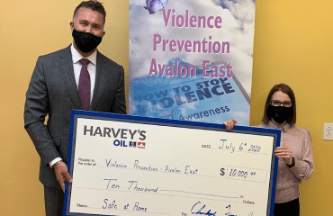 Harvey’s Oil d’avoir soutenu les victimes de violence familiale 