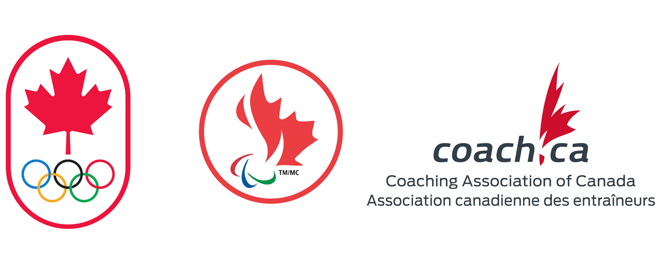 Canadian Olympic Committee, Paralympic Committee and Coaching Association of Canada logos